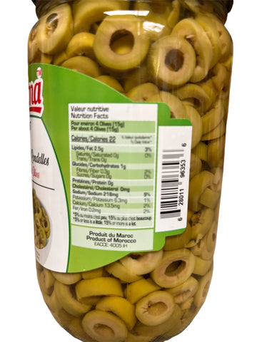 Salma  Sliced Green Olives 450gNet