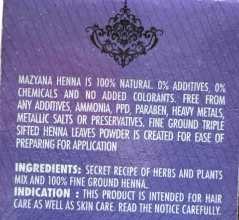 Mazyana Natural Henna with Herbs 125g