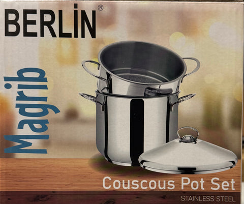 Couscousier Pot Stainless Steel Steamer BERLIN Magrib