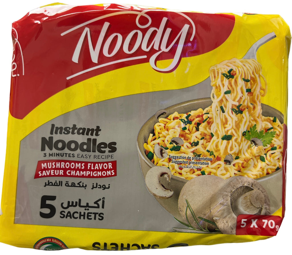 Noody Halal Instant Noodles Mashrooms 5x70g Soup ZaytunaMart.ca