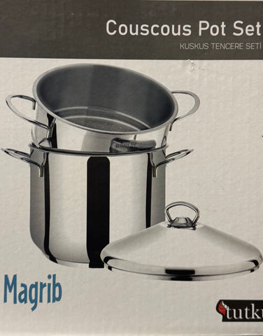 Couscousier Pot Stainless Steel Steamer BERLIN Magrib