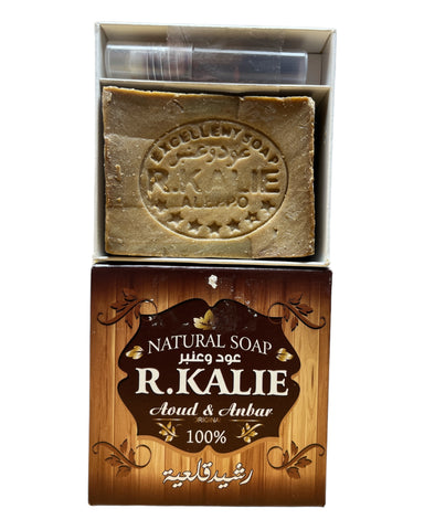 R. KALIE Aoud & Anbar Natural Soap  with Anbar Parfum 200g