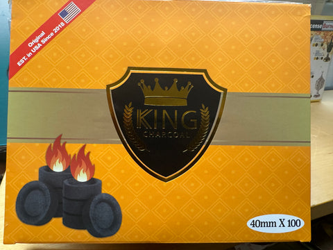 King Charcoal  fast burning carbon  for Incense Burn 10 tablets