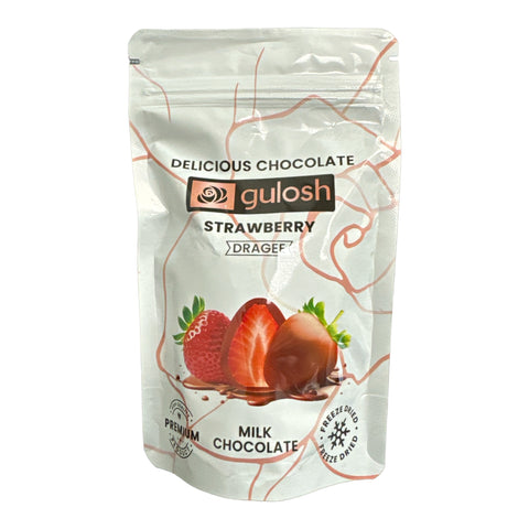 Gulosh Delicious Chocolate Strawberry Drage Milk Chocolate 80g