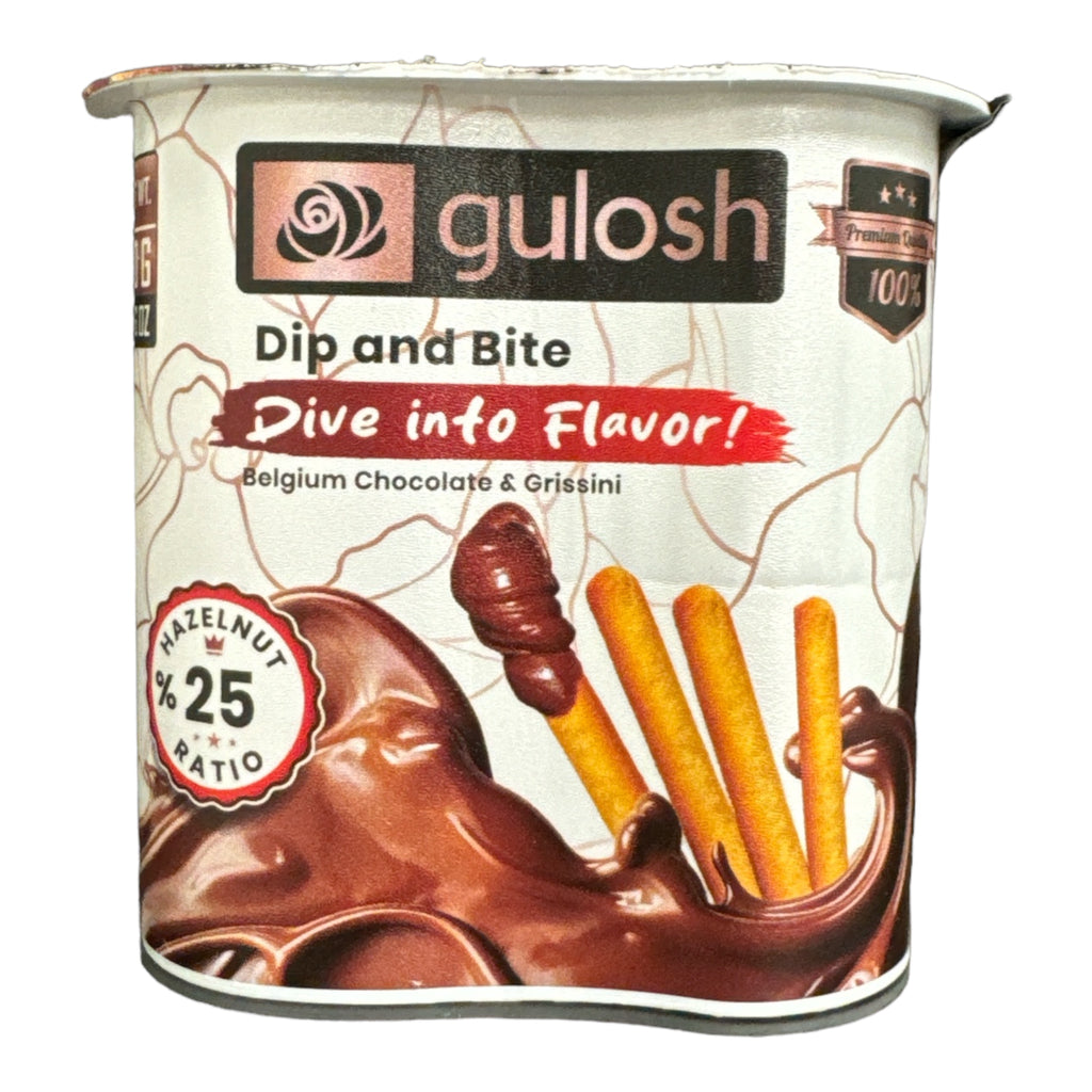 Gulosh Dip and Bite Belgium Chocolate & Grissini 50g Cookies ZaytunaMart.ca