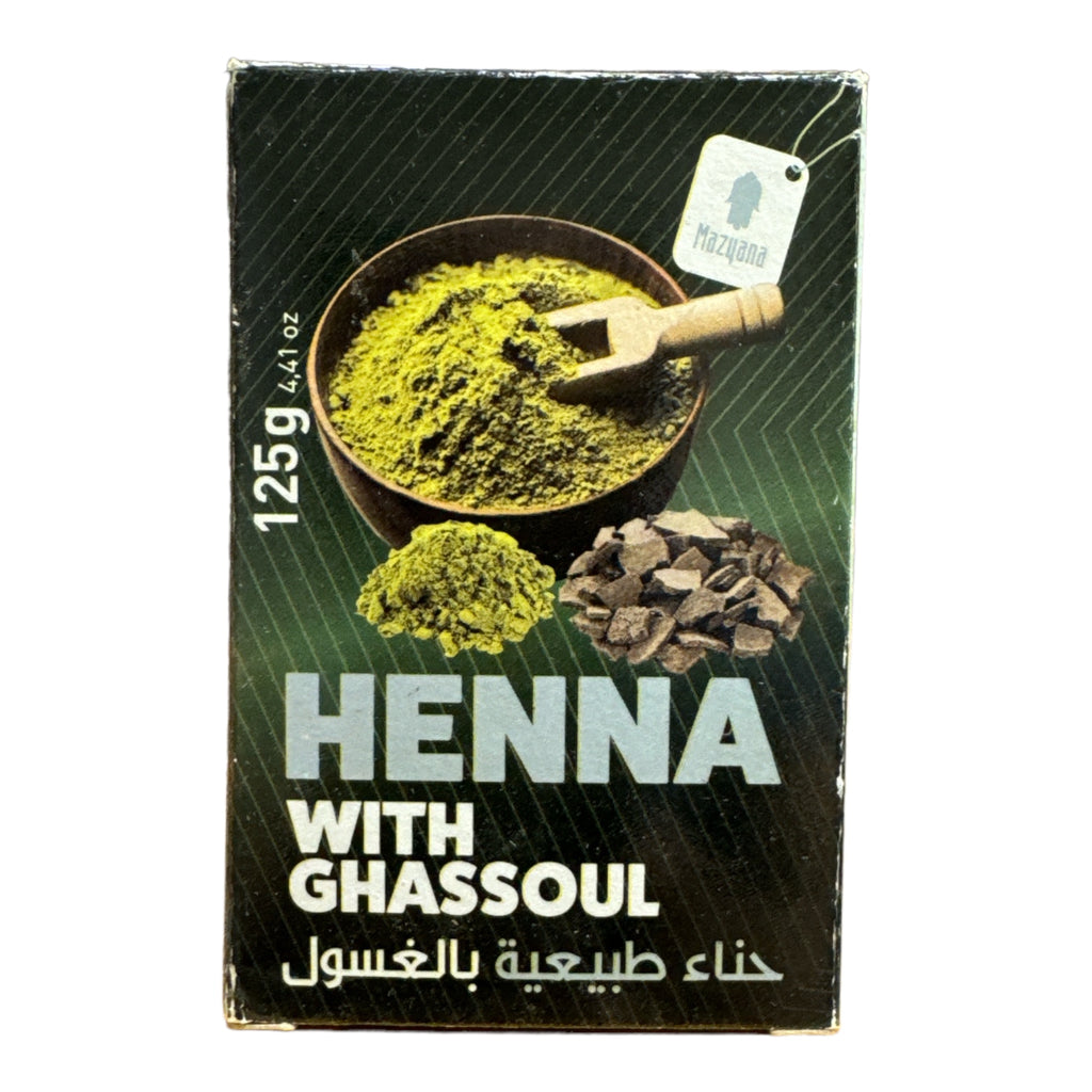 Mazyana Natural Henna with Ghassoul 125g Cosmetic Argan Oil Mazyana