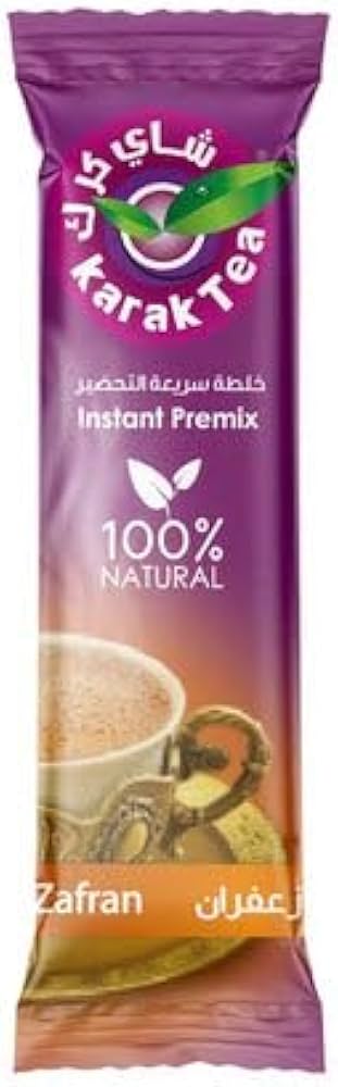 Karak Tea Instant Premix with Safran 10x20g sachet FOODS ZaytunaMart.ca