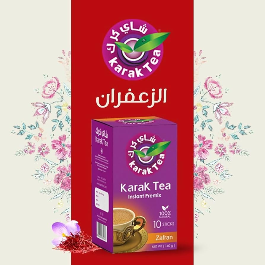 Karak Tea Instant Premix with Safran 10x20g sachet FOODS ZaytunaMart.ca