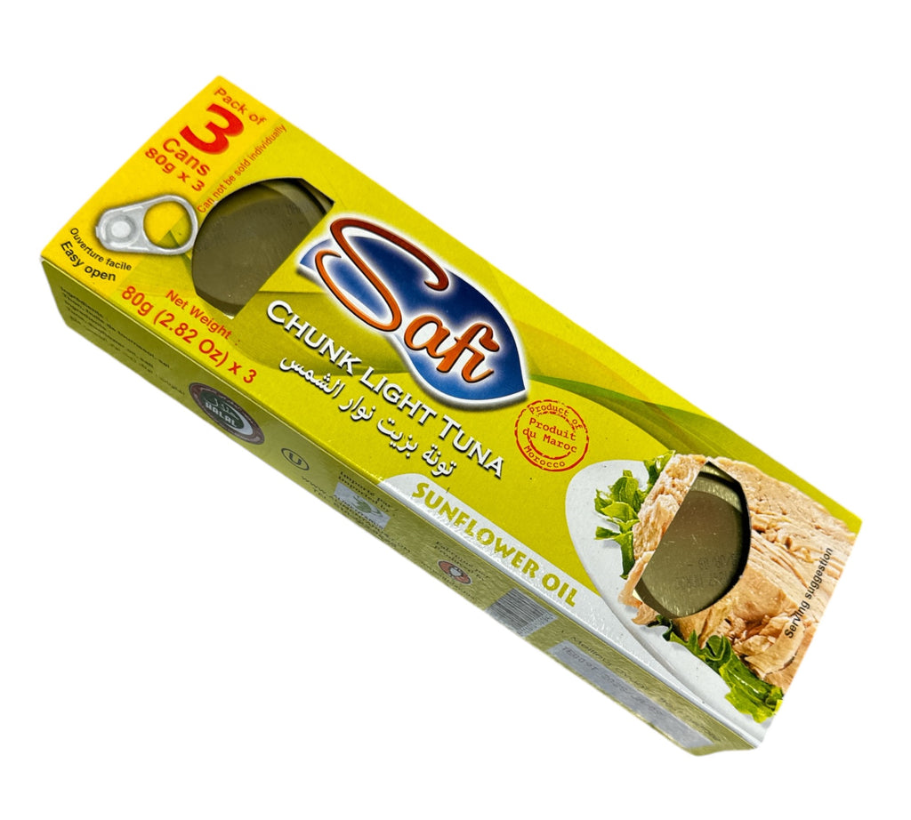 Safi Tuna in sunflower oil 3x80g FOODS ZaytunaMart.ca