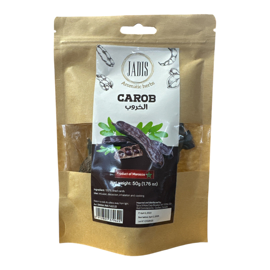 JADIS Pure Natural Carob Pods 50g Tea ZaytunaMart.ca