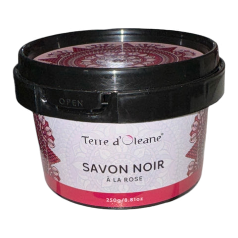 Black Soap Natural with Rose  Terre d’Oleane 250g