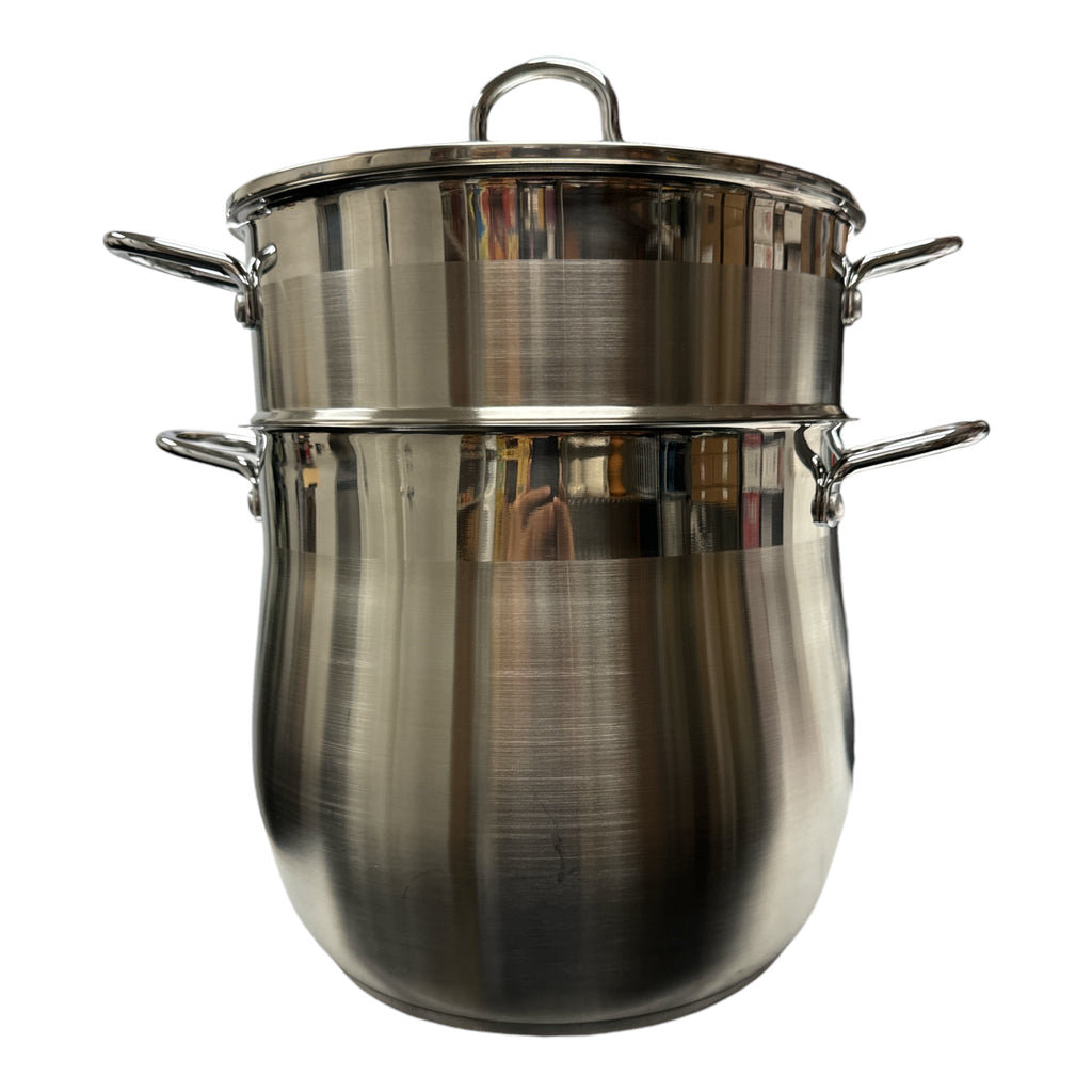 TAYEB Couscousier Pot Stainless Steel Steamer 8L HOME ZaytunaMart.ca