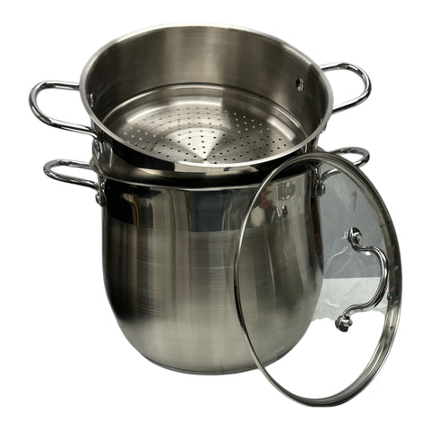 TAYEB Couscousier Pot Stainless Steel Steamer 8L