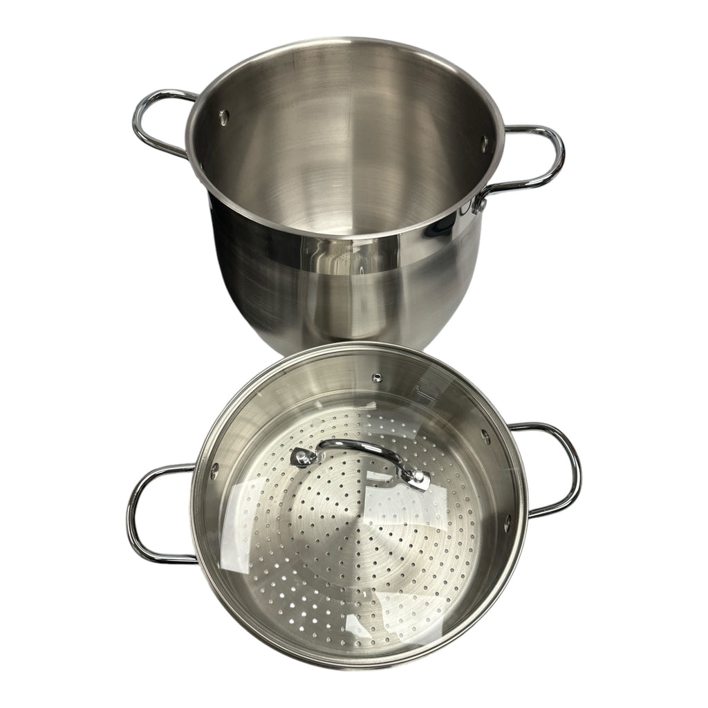 TAYEB Couscousier Pot Stainless Steel Steamer 8L HOME ZaytunaMart.ca