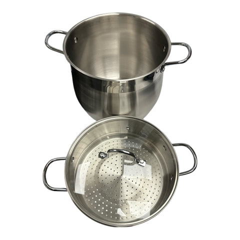 TAYEB Couscousier Pot Stainless Steel Steamer 8L