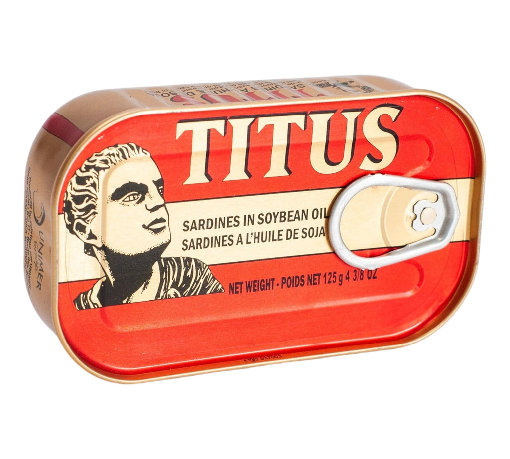 Titus Sardines in Soya Oil 125g FOODS ZaytunaMart.ca