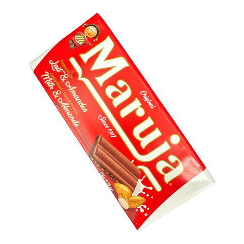 Maruja Chocolate Bar with Almond   Pack 5x150g