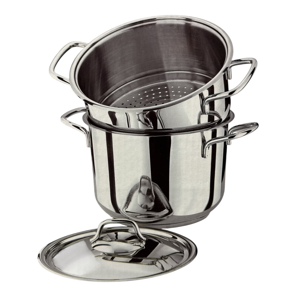 VIVALDI Couscousier Pot Stainless Steel Steamer 12L HOME ZaytunaMart.ca