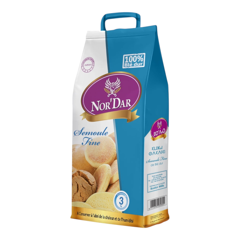 NorDar Semolina Fine 3kg Semolina ZaytunaMart.ca