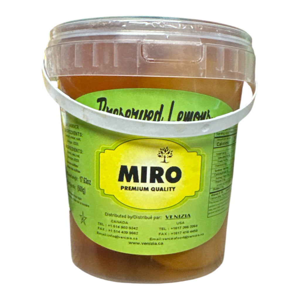 Miro Preserved Lemon 500g Pickles Zaytunamart.ca