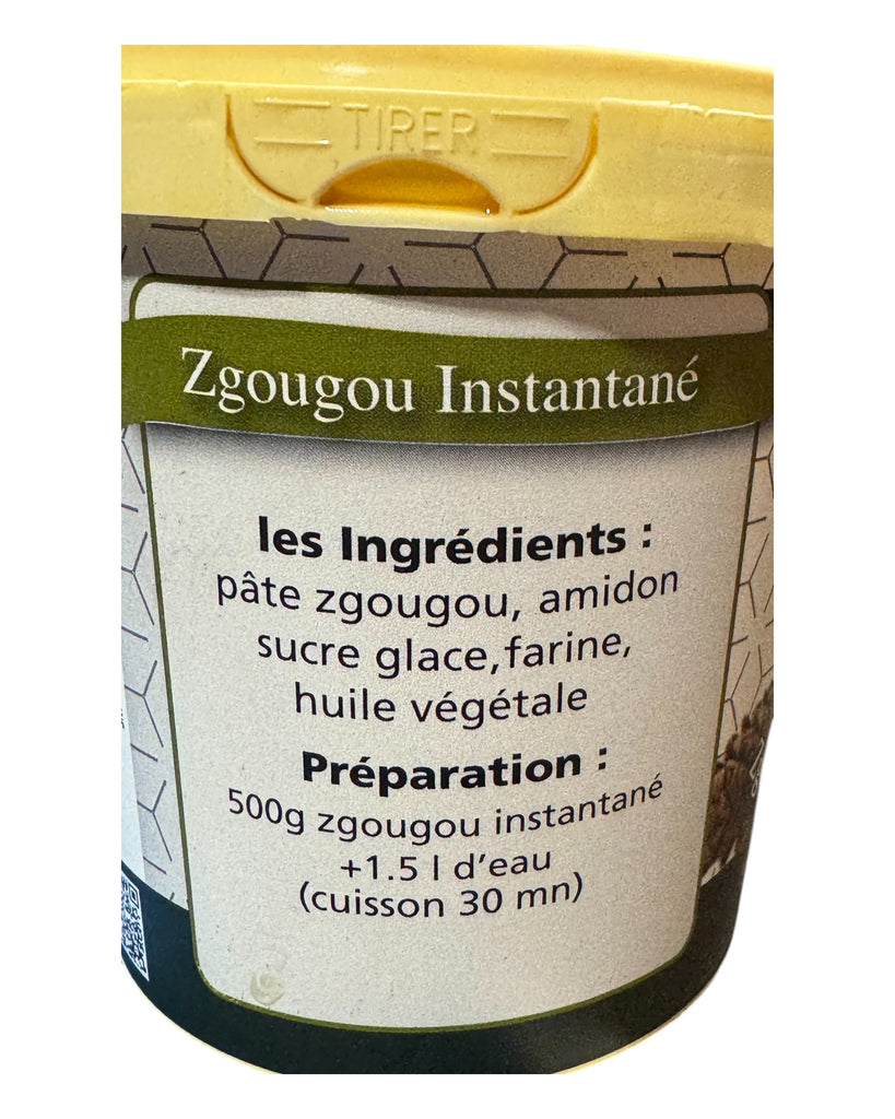 Tunisian Authentic Instant Assidat Zgougou Paste Rayan 500g FOODS ZaytunaMart.ca