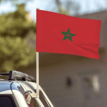 Medium Morocco Flag Polyester for Car 12