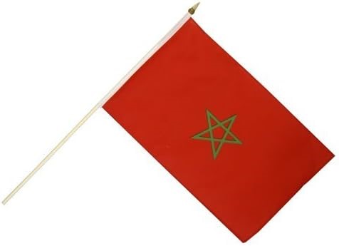 Medium Morocco Flag with stick 12